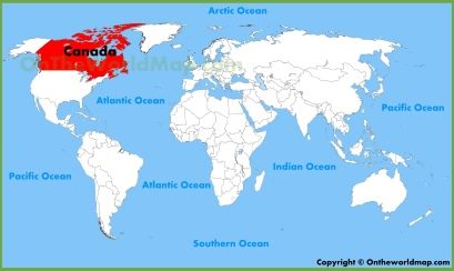 Canada Location Map