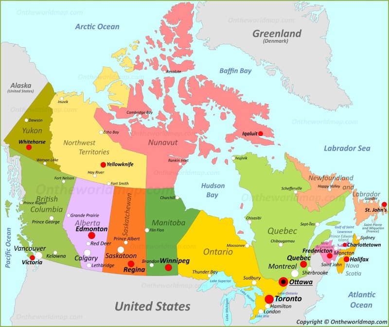 Map of Canada