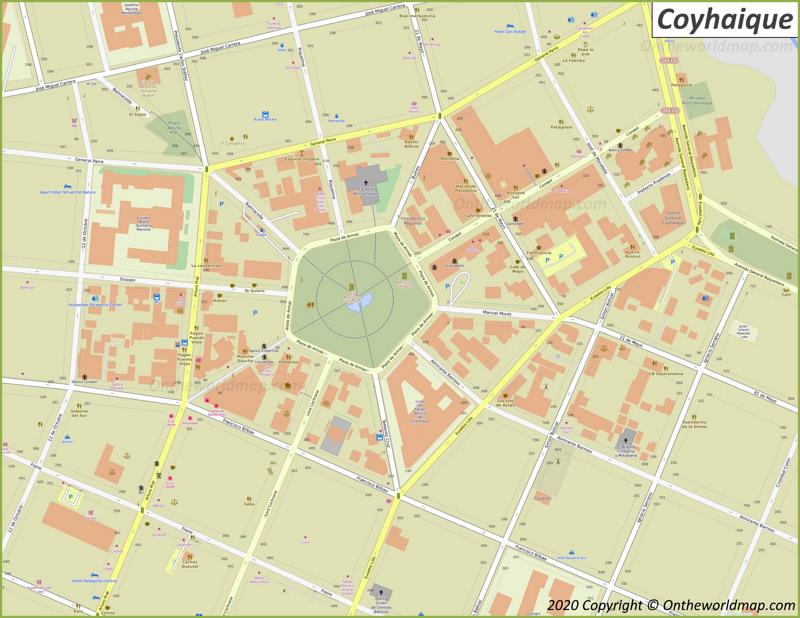 Map of Coyhaique