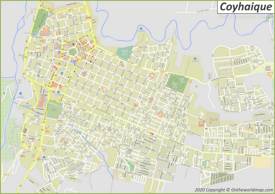 Detailed Map of Coyhaique