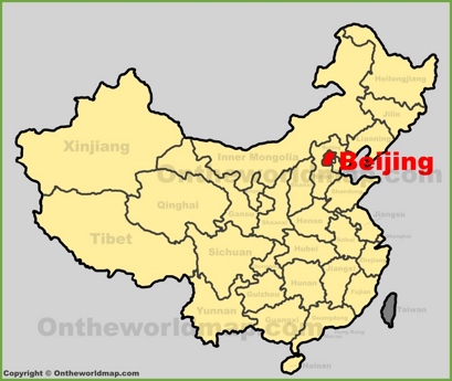 Beijing Location Map