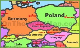 Map of Central Europe