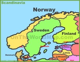 Map of Scandinavia