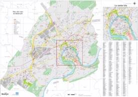 Besançon tourist map