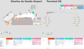 Charles de Gaulle Airport Terminal 2G Map