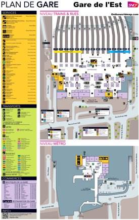 Gare de l'Est Map