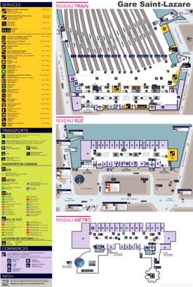 Gare Saint-Lazare Map