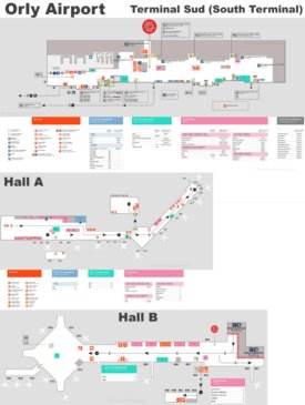 Orly Airport Terminal Sud Map