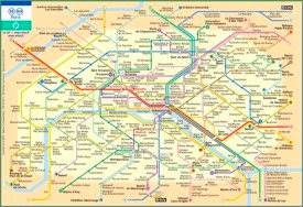 Paris subway map