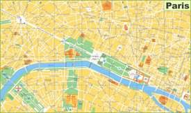 Paris tourist map