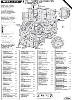 Père Lachaise Map