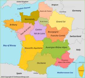 France regions map