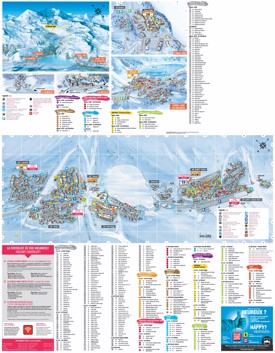 Tignes hotel map