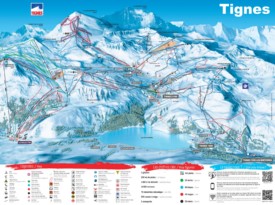 Tignes piste map