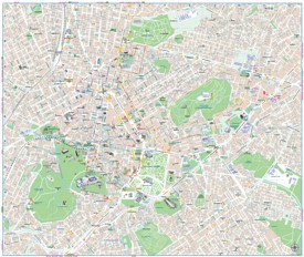 Athens tourist map