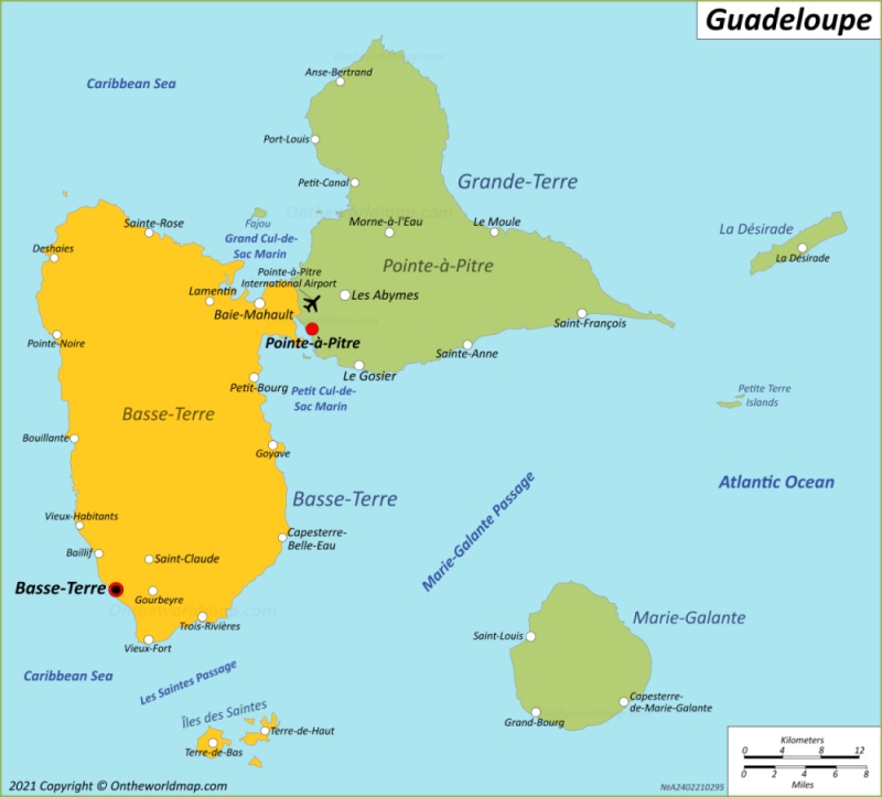 Map of Guadeloupe