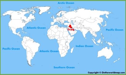 Iraq Location Map