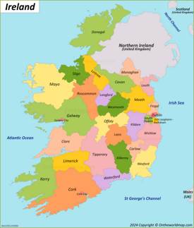 Ireland Counties Map