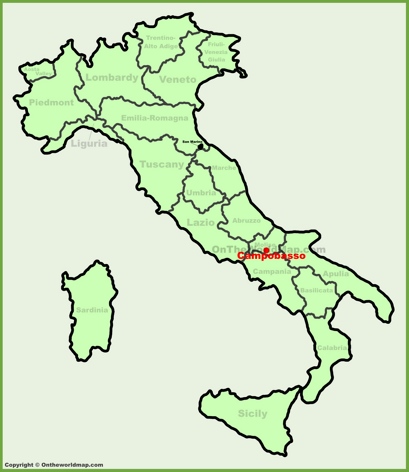 Campobasso Location Map