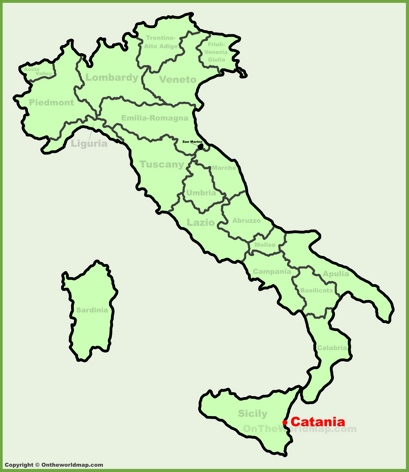 Catania Location Map