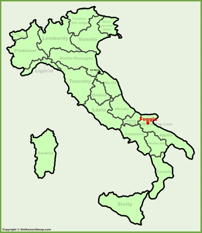 Foggia Location Map