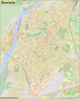 Detailed Map of Gorizia