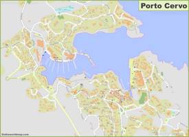 Detailed Map of Porto Cervo