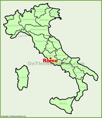 Rome Location Map