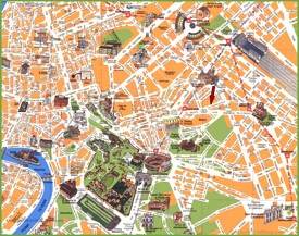 Rome travel map