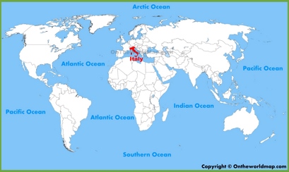 Italy Location Map