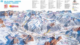 Val di Fassa piste map