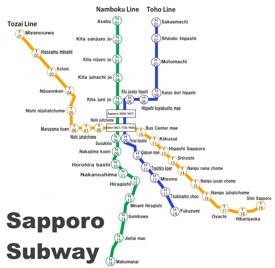 Sapporo subway map