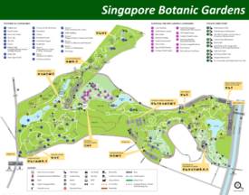 Singapore Botanic Gardens Map