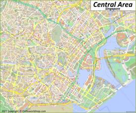 Singapore Central Area Map