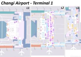 Changi Airport Terminal 1 Map