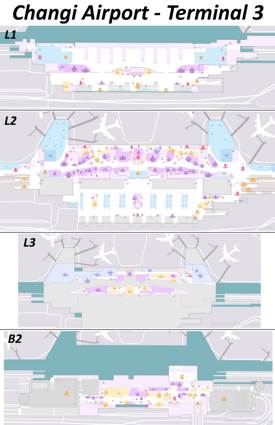 Changi Airport Terminal 3 Map