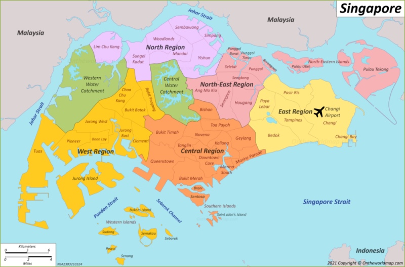 Map of Singapore