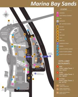 Marina Bay Sands Map