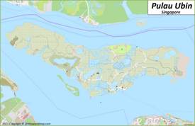 Detailed Map of Pulau Ubin