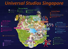 Universal Studios Singapore Map