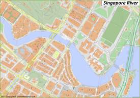 Singapore River Map