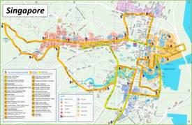 Singapore Sightseeing Map