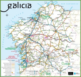 Galicia road map