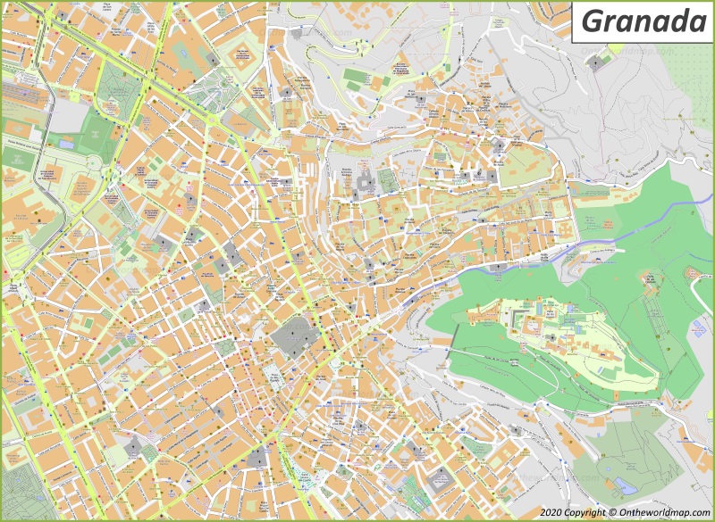 Map of Granada