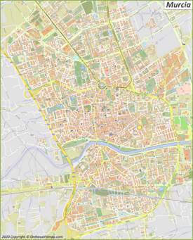 Detailed Map of Murcia