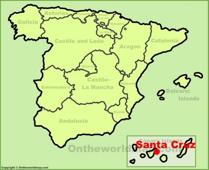 Santa Cruz de Tenerife Location Map