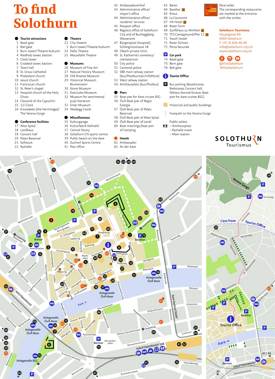 Solothurn Tourist map