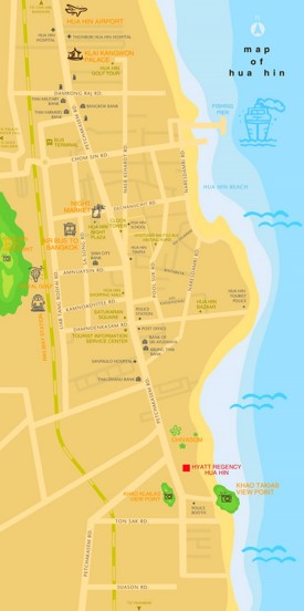 Hua Hin Tourist Map