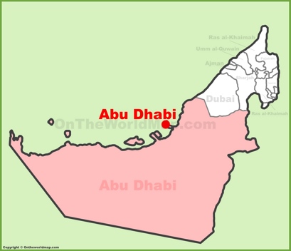 Abu Dhabi Location Map