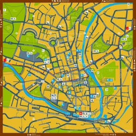 Bath tourist map